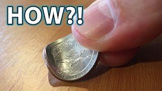 How to BEND a COIN with FINGERS! Magic Trick!