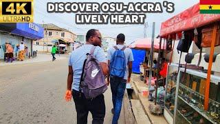  Exploring Osu: A Bicycle Tour Through Accra's Most Vibrant Neighborhood | 4K Video Tour