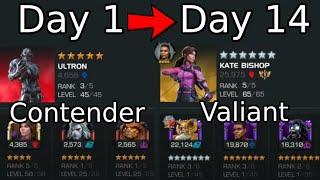 This Is The Story Of How I Became Valiant In 14 Days (Without Spending)| Marvel Contest Of Champions