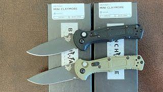 Benchmade 9570BK and 9570BK-1 Mini Claymore Automatic Knives