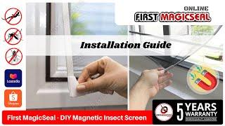 First Magicseal - (New Installation Guide)DIY Magnetic Mosquito Net Insect Screen Jaring Nyamuk 蚊网纱窗