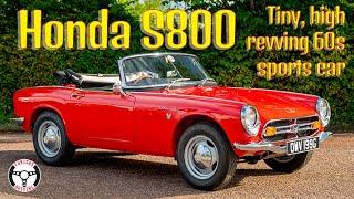 Honda S800 - Tiny, 11000 rpm '60s sports car driven!