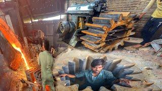 Amazing process of making industrial wheel gear | wheel gear manufacturing