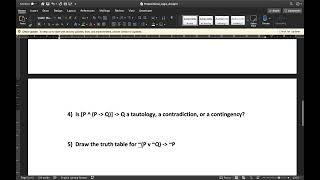 Propositional Logic - Proofs using Truth Table