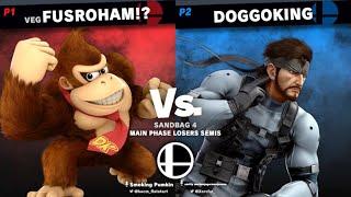 SS #4 - Main Phase Loser's Semis | FusRoham!? (Donkey Kong) vs DoggoKing (Snake, Kirby, Joker)