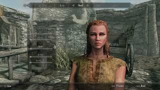 SKYRIM Female Nord Character Creation -SETTINGS BELOW -No mods