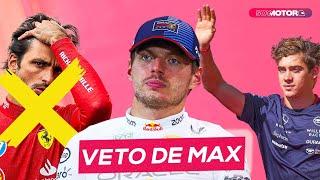 La oportunidad de Colapinto: Max Verstappen veta a Sainz en Red Bull | SoyMotor.com