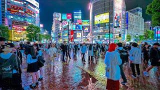 Tokyo Japan - Shibuya Summer Night Walk • 4K HDR