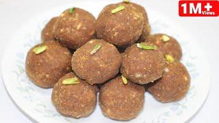 हेल्दी आटे का लड्डू बिना घी चीनी का कैसे बनाये || ATTA LADOO Recipe - No Ghee/No Sugar|Sweet Recipe*