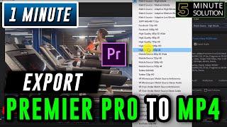 How to export premiere pro to mp4 2024 | export video in premiere pro