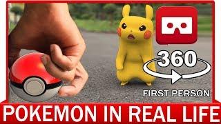360° VR VIDEO - POKEMON REAL LIFE - First Person - POV | POKEMON GO | VIRTUAL REALITY