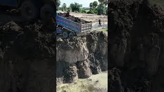 Fantastic dump truck dumping #shorts #machinecambodia