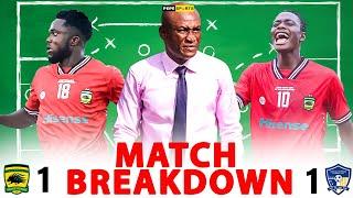 ASANTE KOTOKO  1-1 YOUNG APOSTLES -TACTICAL REVIEW OF THE GAME AS OGUM 4-3-3 WAS MET WITH 4-4-2 ..