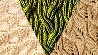 14 схем вязания красивейших узоров спицами.14 knitting patterns of the most beautiful patterns.