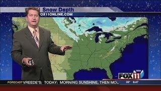 Midwest snow depth