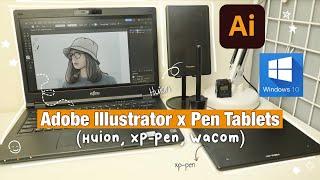 Adobe Illustrator 2022 x Pen Tablets (Huion, XP Pen, Wacom) | Which is the best?! ︎ | Emmy Lou