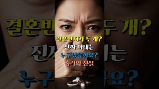 결혼반지가 두 개? 진짜 아내는 누구였을까요? 충격의 진실 #황혼로맨스 #황혼재혼 #황혼연애 #노후사연