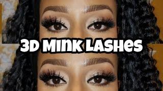 3D Mink Lashes  Beauty Supply Eyelash Try On  Super Affordable!