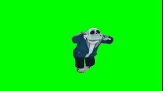 Sans fortnite default dance green screen version 2