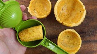 Mira que fácil es Hacer Tostones Rellenos sin Tostonera *Camarones al Ajillo*