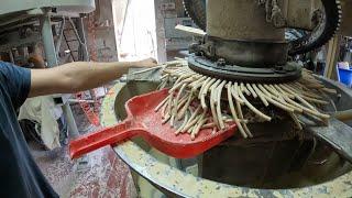 wood PELLET - starting up the main MILL in the factory | GoPro POV