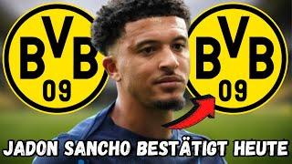 BvB: Eilmeldung! Gerade bestätigt! Jadon Sancho überraschte alle! BvB-Neuigkeiten #borussiadortmund