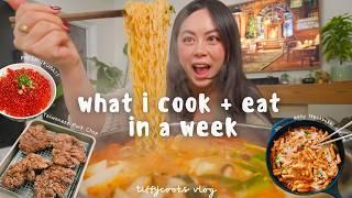 *realistic* what i cook + eat in a week    | date night, family time, book review, cozy nights