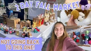 2 DAY CROCHET MARKET market prep and recap  how much money I made | small business