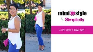 Mimi G Style for Simplicity, Pattern 1167 Tutorial. View A, Tank Top.