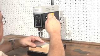 Demonstration of MicroLux #82959 Benchtop Variable Speed Mini Hobby Drill Press