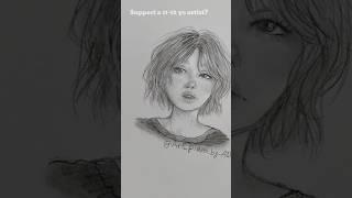I drew a beautiful woman  #art #shorts #drawing #sketch