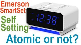 Emerson SmartSet Radio Alarm Clock. Atomic or not Atomic Time? Review and Setup Instructions