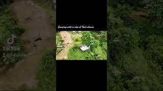 Camping with a view of Taal volcano #camping #taal #drone