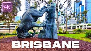 Brisbane Walking Tour | Wednesday Midday Walk | 4K Australia | June 2024 | 4K/60fps