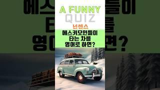 에스키모인들이 타는 차를 영어로 하면? #아재개그 #넌센스퀴즈 #난센스퀴즈 #재밌는퀴즈 #웃긴퀴즈