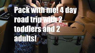 Pack with me / 4 day trip by car to the beach with 2 toddlers and 2 adults