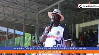 Raila Odinga's short remarks ever in Kisii After Encountering hostile crowd!!