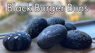 Make the BEST and EASIEST Black Burger Buns in TWO different ways easy at home