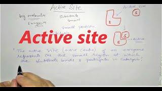 Active site | Enzymes | Biochemistry