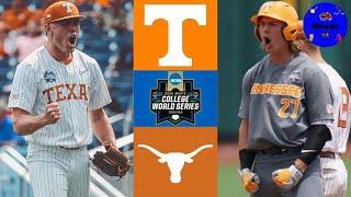 #3 Tennessee vs #2 Texas | College World Series Elimination Game | 2021 College Baseball Highlights