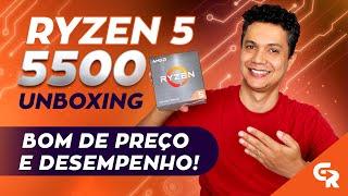 🟢 RYZEN 5 5500 UNBOXING | POR QUE ESCOLHI ESSE PROCESSADOR | Upgrade no PC do canal | episódio 2