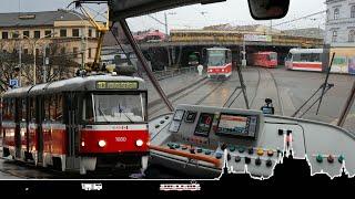 Celá služba v poslední K2  Cab view tram Brno