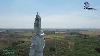 Paritala hanuman statue || Drone shots || by karthik photography