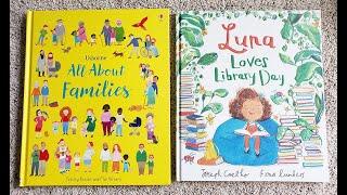 Usborne Luna Loves Library Day and All About Families