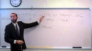 Calculate Standard Enthalpy of Reaction (∆H°rxn) From Standard Heats of Formation (∆H°f) 001