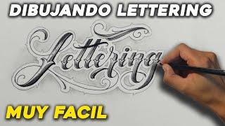 Dibujando letras Chicanas  haciendo LETTERING - Nosfe Ink Tattoo