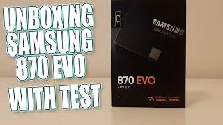 Unboxing The New Samsung 870 EVO SSD With Performance Test