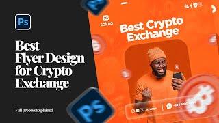 Best Flyer Design For Cryptocurrency Exchange | Photoshop Tutorial