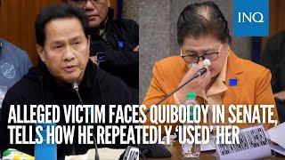 Alleged victim faces Quiboloy in Senate, tells how he repeatedly ‘used’ her