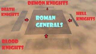 2,500,000 Roman Generals vs 320,450 Hell, Demon, Death & Blood Knights | UEBS 2